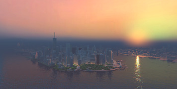 Sunrise over New York